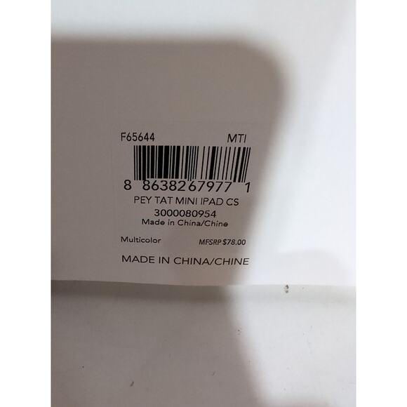 COACH F65644 Signature Plaid Mini Ipad Hard Shell Case Multicolor Tartan Plaid - Picture 4 of 9